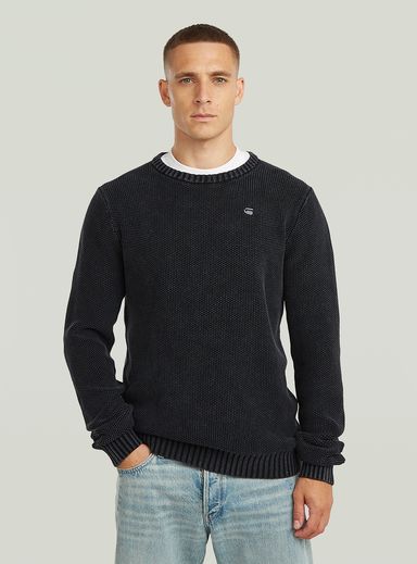 Prenda teñida de punto con estructura